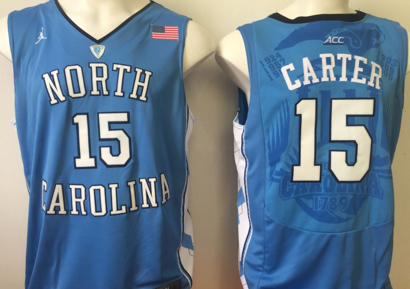 North-Carolina-Tar-Heels-15-Vince-Carter-Blue-College-Basketball-Jersey