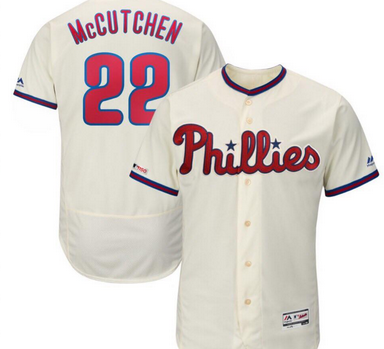 Philadelphia Phillies #22 Andrew McCutchen cream jersey