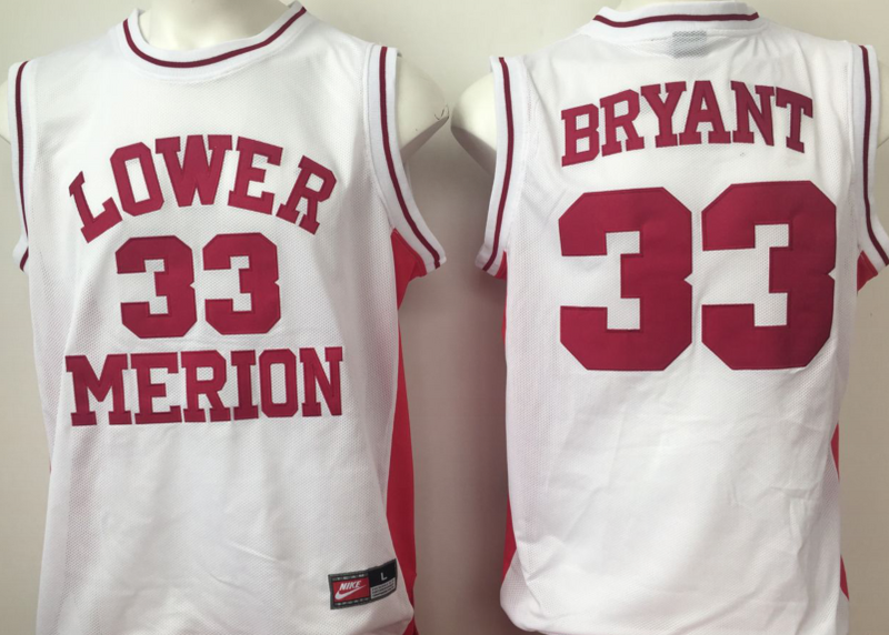 Lower-Merion-Aces-33-Kobe-Bryant-White-College-Basketball-Jersey