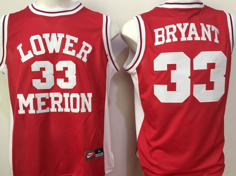 Lower-Merion-Aces-33-Kobe-Bryant-Red-College-Basketball-Jersey