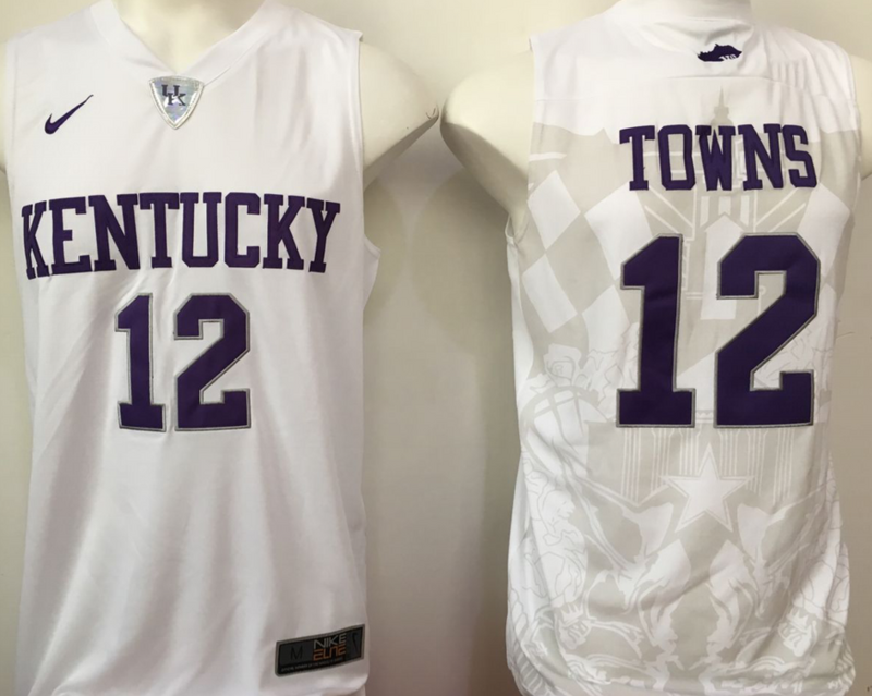 Kentucky-Wildcats-12-Karl-Anthony-Towns-White-College-Basketball-Jersey