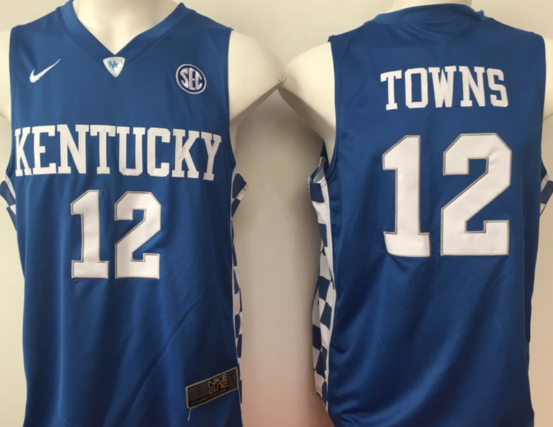 Kentucky-Wildcats-12-Karl-Anthony-Towns-Blue-College-Basketball-Jersey