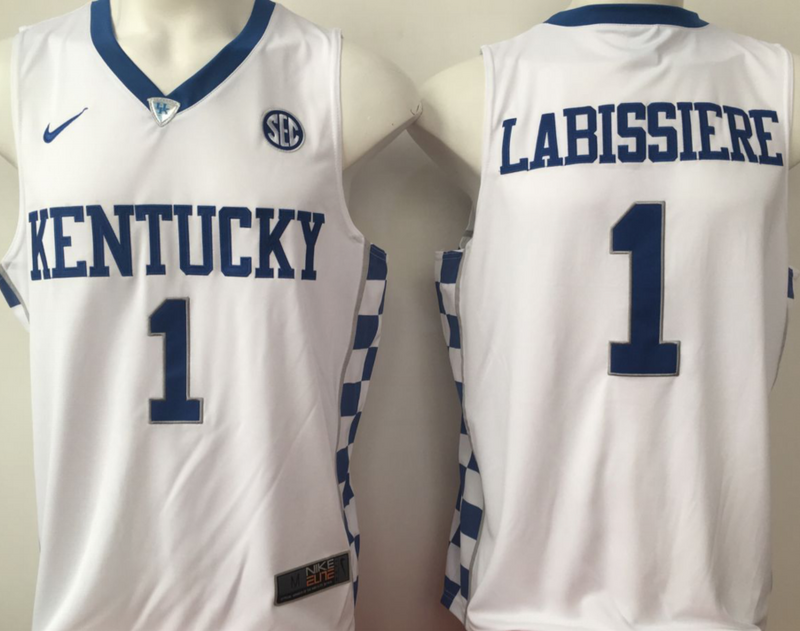 Kentucky-Wildcats-1-Skal-Labissiere-White-College-Basketball-Jersey