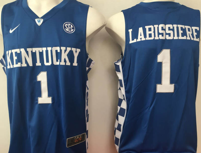 Kentucky-Wildcats-1-Skal-Labissiere-Blue-College-Basketball-Jersey