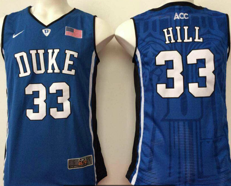 Duke-Blue-Devils-33-Grant-Hill-Navy-College-Basketball-Jersey