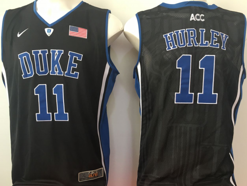 Duke-Blue-Devils-11-Bobby-Hurley-Black-College-Basketball-Jersey