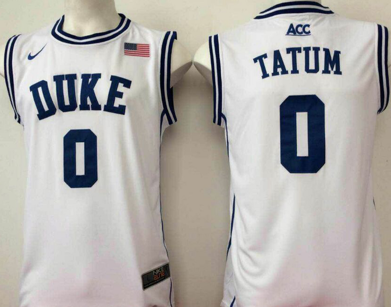 Duke-Blue-Devils-0-Jayson-Tatum-White-College-Basketball-Jersey