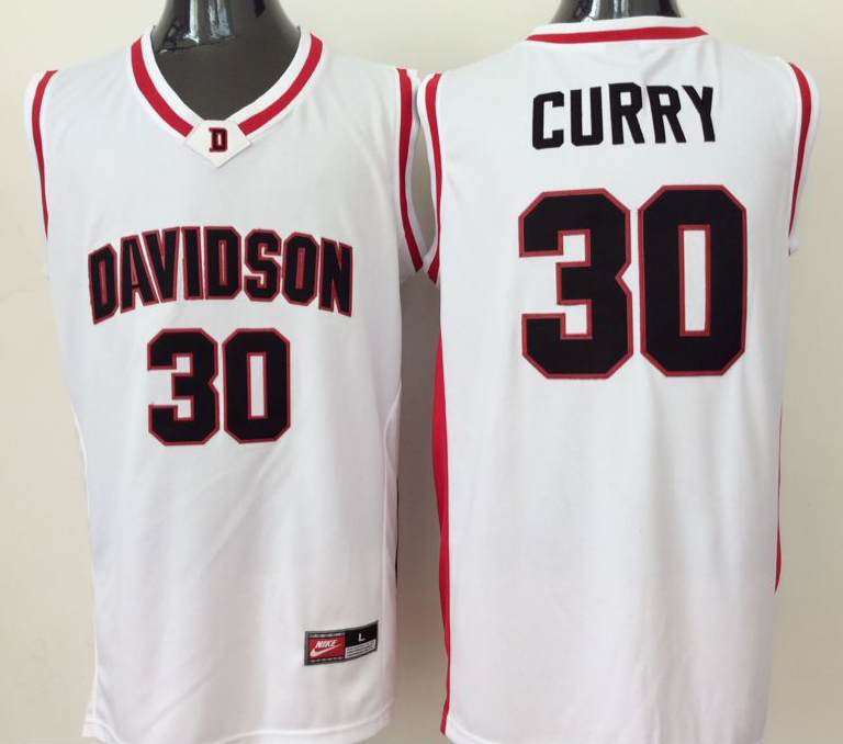 Davidson-Wildcat-30-Stephen-Curry-Black-College-Basketball-Jersey