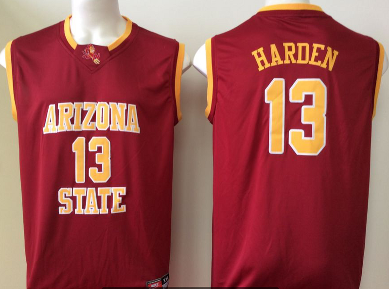 Arizona-State-Sun-Devils-13-James-Harden-Red-College-Basketball-Jersey