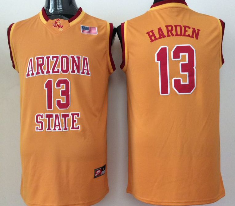 Arizona-State-Sun-Devils-13-James-Harden-Orange-College-Basketball-Jersey