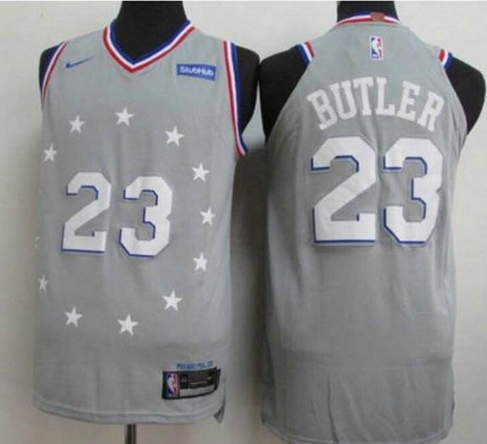76ers-23-Jimmy-Butler gray jersey