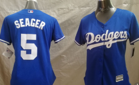 Los Angeles Dodgers #5 blue women jersey