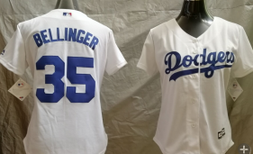 Los Angeles Dodgers #35 white women jersey