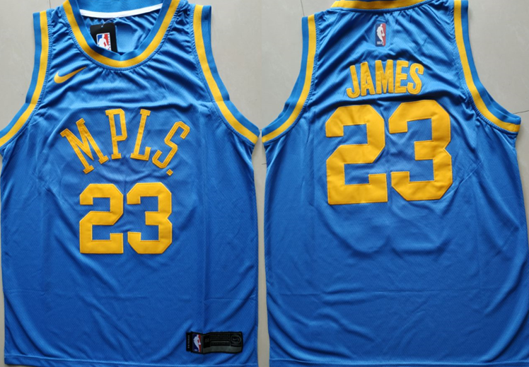 Lakers-23-Lebron-James-Blue-Nike-Swingman-Jersey