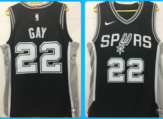 San Antonio Spurs #22 black heat apploed jersey