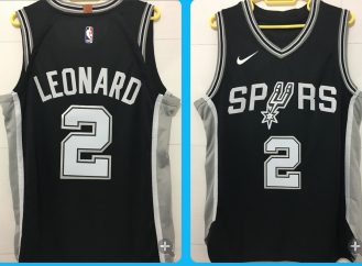 San Antonio Spurs #2 black heat apploed jersey