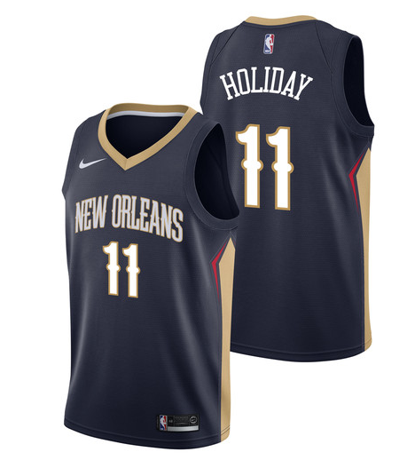 Pelicans-11-Jrue-Holiday-Navy-Nike-Swingman-Jersey