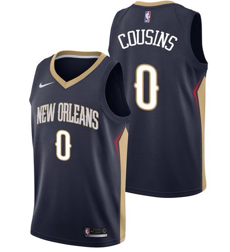 Pelicans-0-DeMarcus-Cousins-Navy-Nike-Swingman-Jersey(Without-The-Sponsor's-Logo)