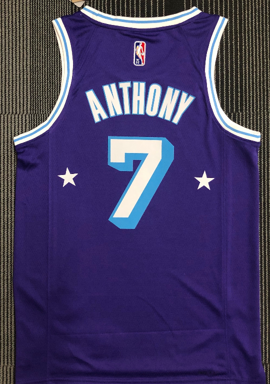 Los Angeles Lakers #7 Carmelo Anthony 22 city 75th jersey