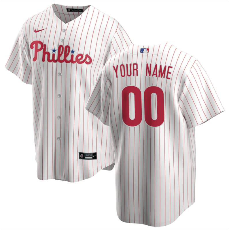 Philadelphia Phillies custom white new jersey