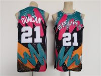 San Antonio Spurs #21 Tim Duncan Hip Hop Jersey