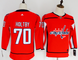 Capitals 70 Braden Holtby Red Youth Adidas Jersey