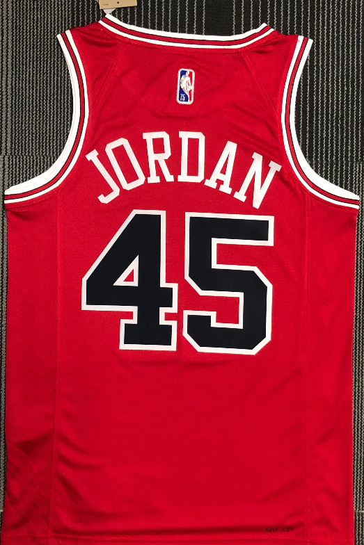 Chicago Bulls#45 jordan red 75th jersey