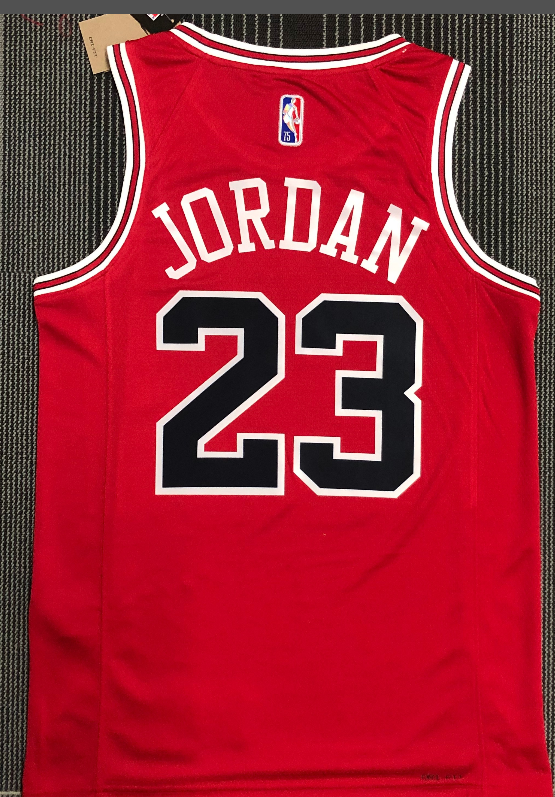 Chicago Bulls#23 jordan red 75th jersey