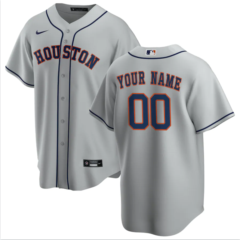 Houston Astros custom gray new jersey