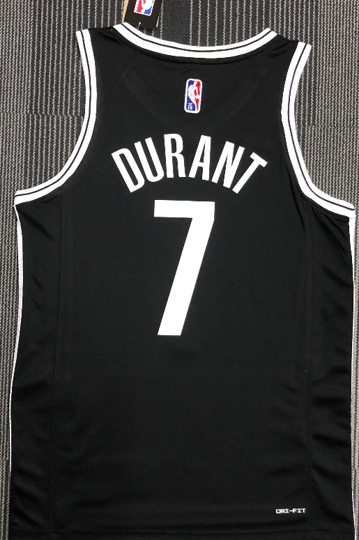 Brooklyn Nets#7 Durant black 75th jersey