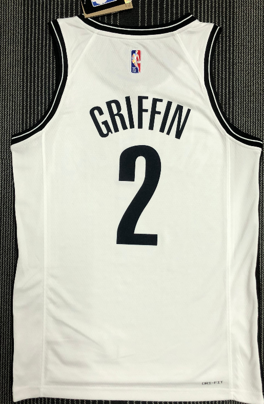 Brooklyn Nets#2 Griffin white 75th jersey