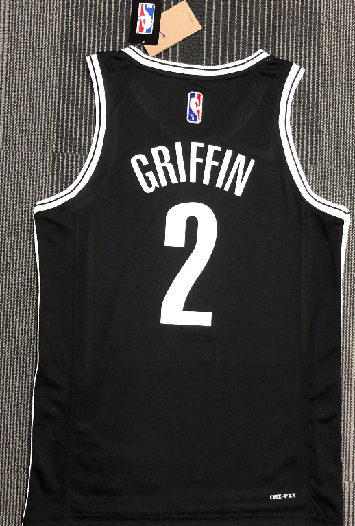 Brooklyn Nets#2 Griffin black 75th jersey