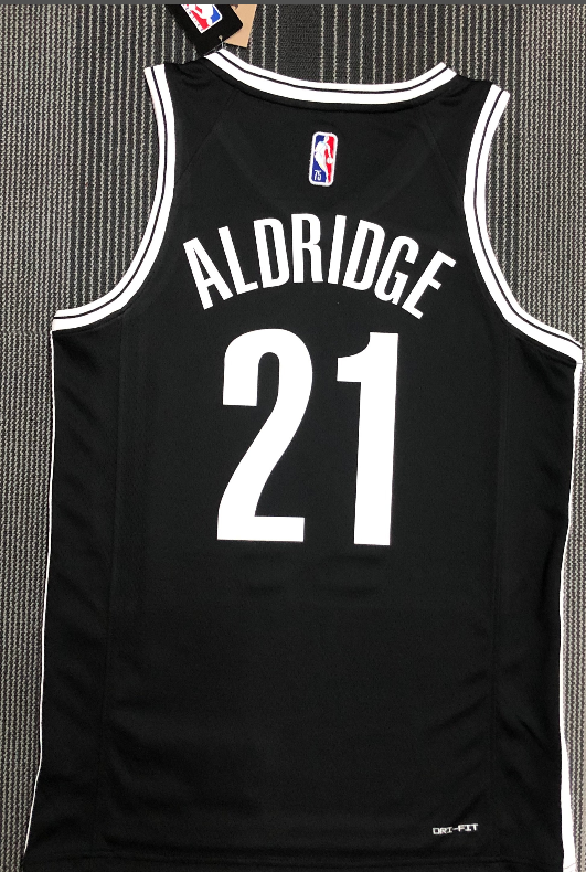 Brooklyn Nets#21 Aldridge black 75th jersey