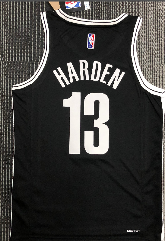 Brooklyn Nets#13 Harden black 75th jersey