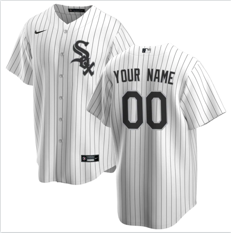 Chicago White Sox white custom new jersey