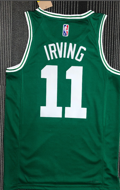Celtics-11-Kyrie-Irving green 75th jersey