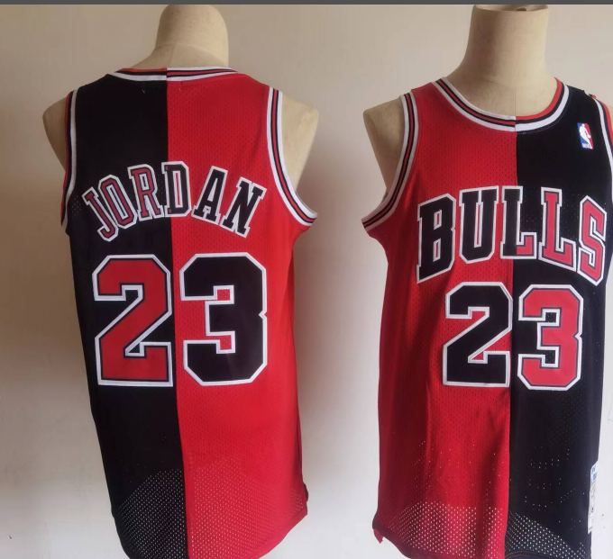 Bulls-23-Michael-Jordan splite jersey