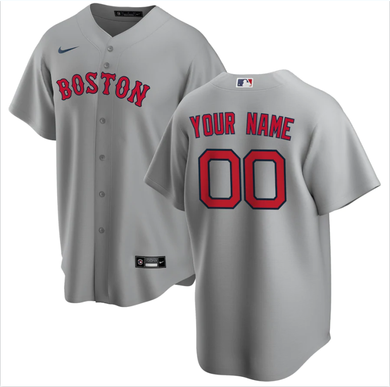 Boston Red Sox gray custom jersey