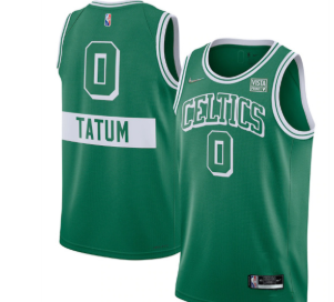 Boston Celtics#75th green custom jersey