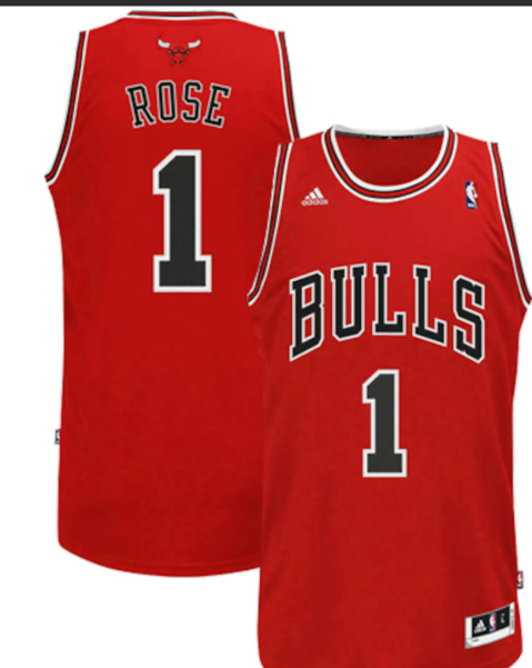Chicago Bull Derrick Rose #1 red Jersey