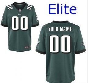 Nike-Philadelphia-Eagles-Customized-Elite-Green-Jerseys