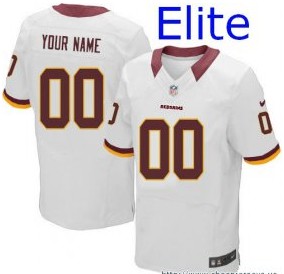 Nike-Washington-Redskins-Customized-Elite-White-Jerseys