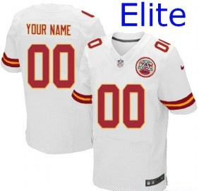 Nike-Kansas-City-Chiefs-Customized-Elite-White-Jerseys