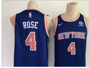 New York Knicks #4 ROSE blue jersey