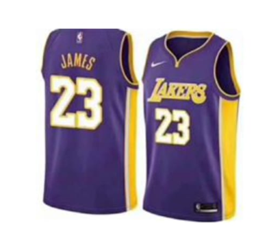 lakers #23 james purple custom jersey