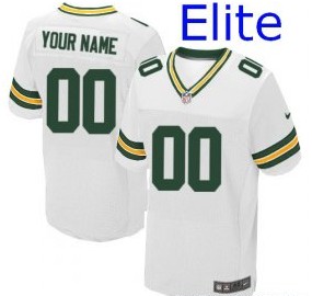 Nike-Green-Bay-Packers-Customized-Elite-White-Jerseys