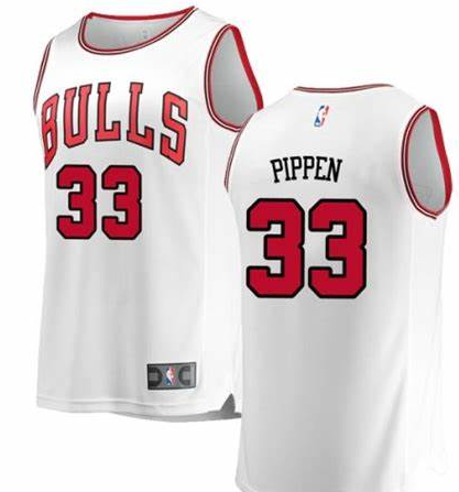 Chicago Bulls #33 Pippen youth white jersey