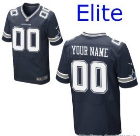 Nike-Dallas-Cowboys-Customized-Elite-Navy-Jerseys