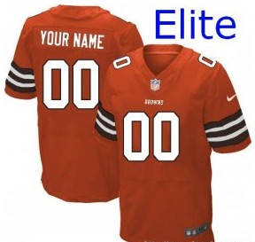 Nike-Cleveland-Browns-orange-Customized-Elite-Jerseys