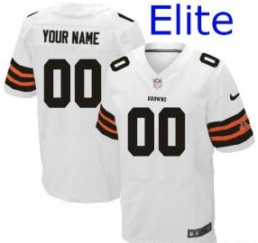 Nike-Cleveland-Browns-white-Customized-Elite-Jerseys